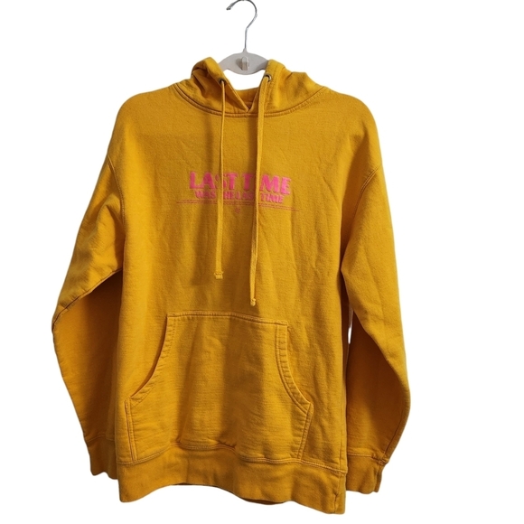 Anti Social Social Club The Grove Hoodie Sweater Medium Unisex Yellow‎ Pullover - Picture 1 of 9